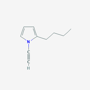 molecular formula C10H13N B070362 2-Butyl-1-ethynylpyrrole CAS No. 166543-87-9