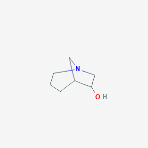 molecular formula C7H13NO B070365 1-Azabicyclo[3.2.1]octan-6-ol CAS No. 192380-09-9