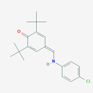 4-[[(4-Chlorophenyl)imino]methyl]-2,6-bis(1,1-dimethylethyl)-phenol