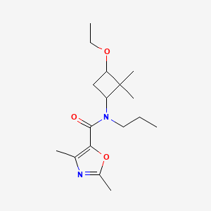 molecular formula C17H28N2O3 B7039250 N-(3-ethoxy-2,2-dimethylcyclobutyl)-2,4-dimethyl-N-propyl-1,3-oxazole-5-carboxamide 