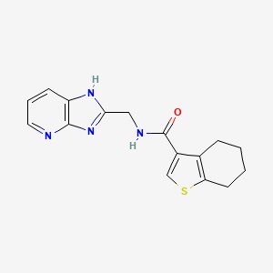 molecular formula C16H16N4OS B7039369 N-(1H-imidazo[4,5-b]pyridin-2-ylmethyl)-4,5,6,7-tetrahydro-1-benzothiophene-3-carboxamide 