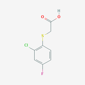 molecular formula C8H6ClFO2S B070394 2-(2-Chloro-4-fluorophenylthio)acetic acid CAS No. 175135-76-9