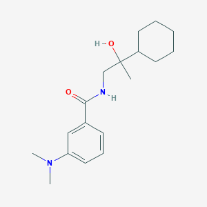 molecular formula C18H28N2O2 B7040667 N-(2-cyclohexyl-2-hydroxypropyl)-3-(dimethylamino)benzamide 