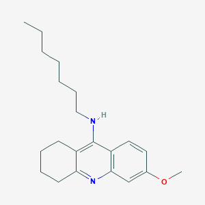 9-Acridinamine, 1,2,3,4-tetrahydro-N-heptyl-6-methoxy-