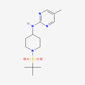 molecular formula C14H24N4O2S B7041105 N-(1-tert-butylsulfonylpiperidin-4-yl)-5-methylpyrimidin-2-amine 