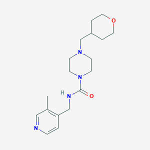molecular formula C18H28N4O2 B7041531 N-[(3-methylpyridin-4-yl)methyl]-4-(oxan-4-ylmethyl)piperazine-1-carboxamide 