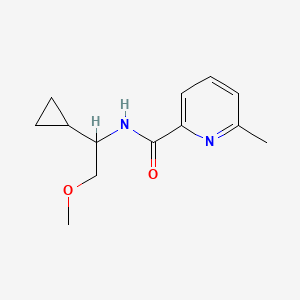 molecular formula C13H18N2O2 B7042465 N-(1-cyclopropyl-2-methoxyethyl)-6-methylpyridine-2-carboxamide 
