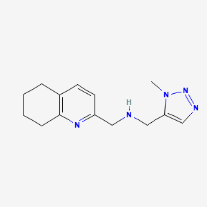 molecular formula C14H19N5 B7042622 N-[(3-methyltriazol-4-yl)methyl]-1-(5,6,7,8-tetrahydroquinolin-2-yl)methanamine 
