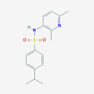 molecular formula C16H20N2O2S B7042825 N-(2,6-dimethylpyridin-3-yl)-4-propan-2-ylbenzenesulfonamide 