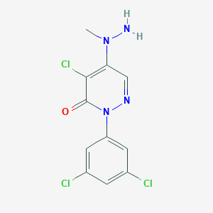 4-Chloro-2-(3,5-dichlorophenyl)-5-(1-methylhydrazino)-2,3-dihydropyridazin-3-one