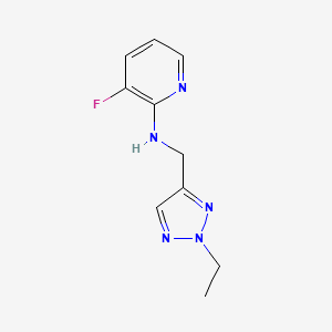 molecular formula C10H12FN5 B7043604 N-[(2-ethyltriazol-4-yl)methyl]-3-fluoropyridin-2-amine 