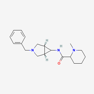 molecular formula C19H27N3O B7045269 N-[(1R,5S)-3-benzyl-3-azabicyclo[3.1.0]hexan-6-yl]-1-methylpiperidine-2-carboxamide 