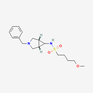 molecular formula C17H26N2O3S B7045313 N-[(1S,5R)-3-benzyl-3-azabicyclo[3.1.0]hexan-6-yl]-4-methoxybutane-1-sulfonamide 