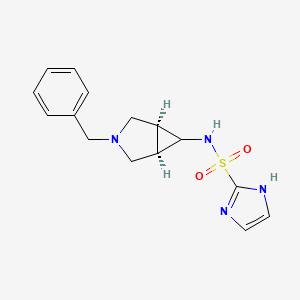 molecular formula C15H18N4O2S B7045798 N-[(1S,5R)-3-benzyl-3-azabicyclo[3.1.0]hexan-6-yl]-1H-imidazole-2-sulfonamide 