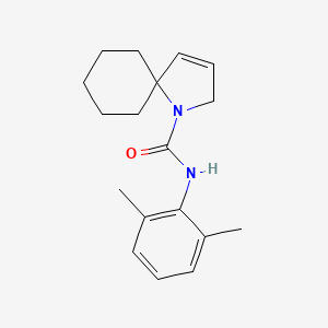 molecular formula C18H24N2O B7045877 N-(2,6-dimethylphenyl)-1-azaspiro[4.5]dec-3-ene-1-carboxamide 