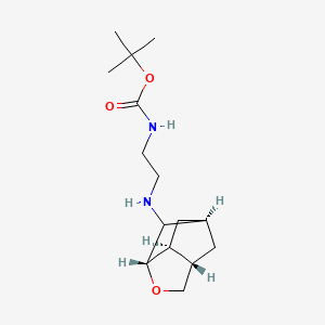 molecular formula C15H26N2O3 B7046051 tert-butyl N-[2-[[(1R,3S,6S,7S)-4-oxatricyclo[4.2.1.03,7]nonan-2-yl]amino]ethyl]carbamate 