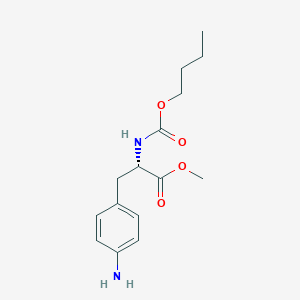 molecular formula C15H22N2O4 B070461 (S)-Methyl N-(butoxycarbonyl)-4-aminophenylalaninate CAS No. 188404-33-3