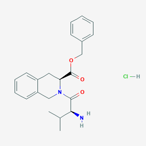 (S)-Benzyl 2-((S)-2-amino-3-methylbutanoyl)-1,2,3,4-tetrahydroisoquinoline-3-carboxylate hydrochloride