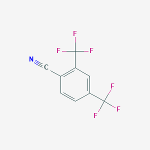molecular formula C9H3F6N B070483 2,4-Bis(trifluoromethyl)benzonitrile CAS No. 177952-38-4