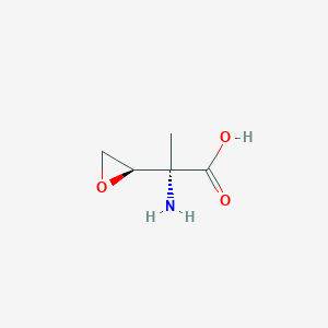 molecular formula C5H9NO3 B070487 (S)-2-Amino-2-[(R)-oxiranyl]propanoic acid CAS No. 166318-68-9