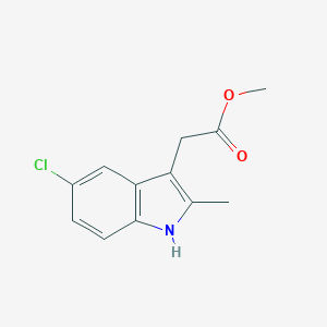 molecular formula C12H12ClNO2 B070491 Methyl 2-(5-chloro-2-methyl-1H-indol-3-yl)acetate CAS No. 172595-66-3