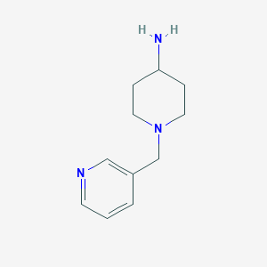 molecular formula C11H17N3 B070502 1-(Pyridin-3-ylmethyl)piperidin-4-amine CAS No. 160357-88-0