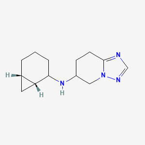 molecular formula C13H20N4 B7051004 N-[(1R,6S)-2-bicyclo[4.1.0]heptanyl]-5,6,7,8-tetrahydro-[1,2,4]triazolo[1,5-a]pyridin-6-amine 