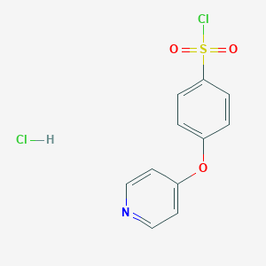 molecular formula C11H9Cl2NO3S B070513 4-(Pyridin-4-yloxy)benzene-1-sulfonyl chloride hydrochloride CAS No. 192330-49-7