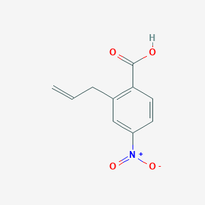 molecular formula C10H9NO4 B070521 Benzoic acid,4-nitro-2-(2-propenyl)-(9ci) CAS No. 193806-53-0