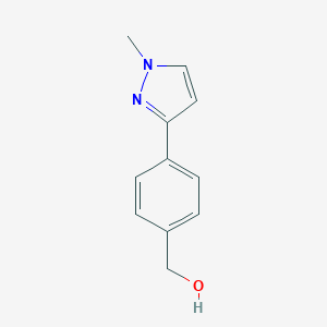 molecular formula C11H12N2O B070528 [4-(1-methyl-1H-pyrazol-3-yl)phenyl]methanol CAS No. 179055-20-0