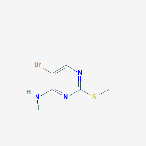 5-Bromo-6-methyl-2-methylsulfanylpyrimidin-4-amine