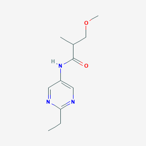 molecular formula C11H17N3O2 B7054757 N-(2-ethylpyrimidin-5-yl)-3-methoxy-2-methylpropanamide 