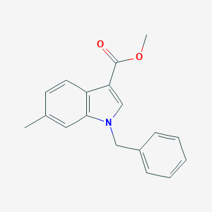 molecular formula C18H17NO2 B070548 Methyl 1-benzyl-6-methylindole-3-carboxylate CAS No. 163083-64-5