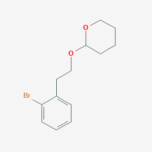 2H-Pyran, 2-[2-(2-bromophenyl)ethoxy]tetrahydro-