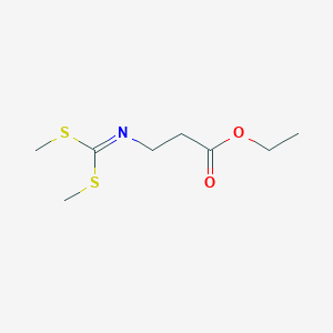 Ethyl 3-[bis(methylsulfanyl)methylideneamino]propanoate