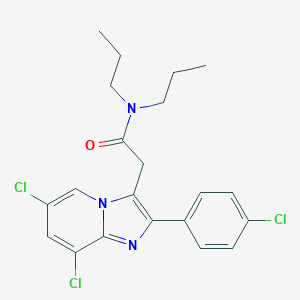 2-[6,8-dichloro-2-(4-chlorophenyl)imidazo[1,2-a]pyridin-3-yl]-N,N-dipropylacetamide