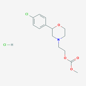 Carbonic acid, 2-(2-(4-chlorophenyl)-4-morpholinyl)ethyl methyl ester, hydrochloride