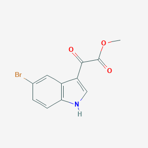 molecular formula C11H8BrNO3 B070587 methyl 2-(5-bromo-1H-indol-3-yl)-2-oxoacetate CAS No. 163160-56-3