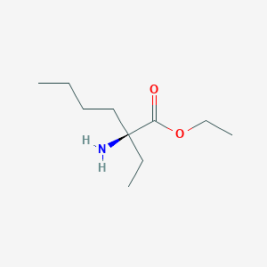 molecular formula C10H21NO2 B070589 (S)-2-Amino-2-ethylhexanoic acid ethyl ester CAS No. 164262-42-4