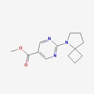 molecular formula C13H17N3O2 B7060083 Methyl 2-(5-azaspiro[3.4]octan-5-yl)pyrimidine-5-carboxylate 