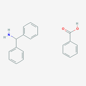 molecular formula C20H19NO2 B070605 Benzenemethanamine, alpha-phenyl-, benzoate CAS No. 171507-42-9