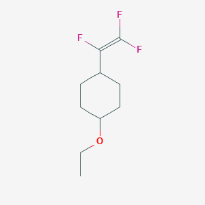 molecular formula C10H15F3O B070622 1-Ethoxy-4-(1,2,2-trifluoroethenyl)cyclohexane CAS No. 174771-58-5