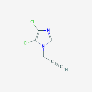 molecular formula C6H4Cl2N2 B070624 4,5-二氯-1-丙-2-炔基咪唑 CAS No. 175203-80-2