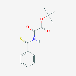 molecular formula C13H15NO3S B070627 Acetic acid, oxo((phenylthioxomethyl)amino)-, 1,1-dimethylethyl ester CAS No. 178408-14-5