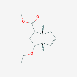 molecular formula C12H18O3 B070632 methyl (3aS,6aR)-3-ethoxy-1,2,3,3a,6,6a-hexahydropentalene-1-carboxylate CAS No. 192227-54-6