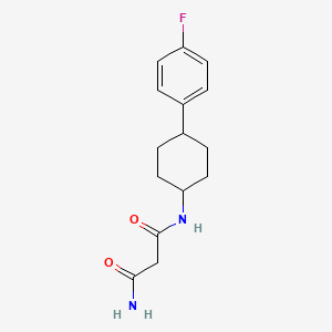 molecular formula C15H19FN2O2 B7063949 N'-[4-(4-fluorophenyl)cyclohexyl]propanediamide 