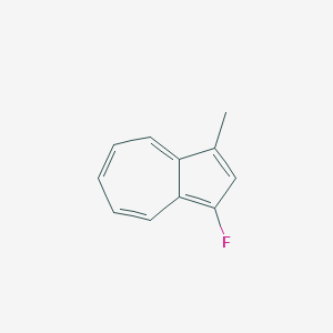 molecular formula C11H9F B070646 1-Fluoro-3-methylazulene CAS No. 180129-02-6