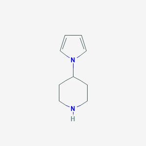 molecular formula C9H14N2 B070647 4-(1H-pyrrol-1-yl)piperidine CAS No. 169751-01-3