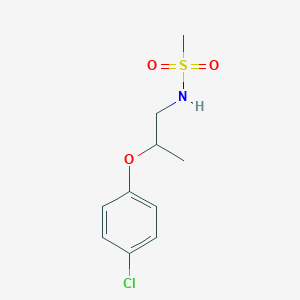 molecular formula C10H14ClNO3S B7064932 N-[2-(4-chlorophenoxy)propyl]methanesulfonamide 