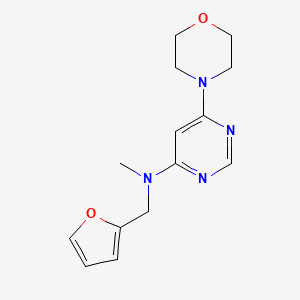molecular formula C14H18N4O2 B7065390 N-(furan-2-ylmethyl)-N-methyl-6-morpholin-4-ylpyrimidin-4-amine 